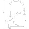 Смеситель для кухни с гибким изливом GAPPO G4398-85